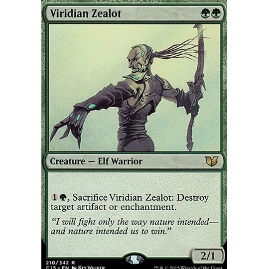 Viridian Zealot - Commander 2015 (español)