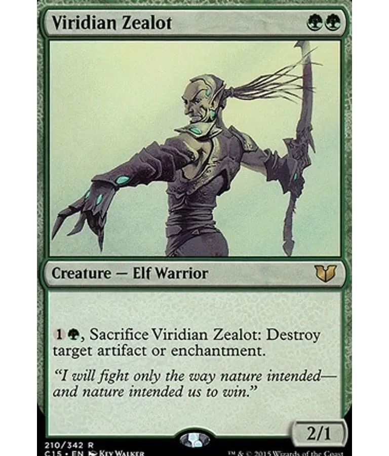 Viridian Zealot - Commander 2015 (español)