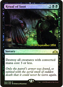 Ritual of Soot (Prerelease Foil) - Promotional (español)