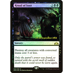 Ritual of Soot (Prerelease Foil) - Promotional (español)