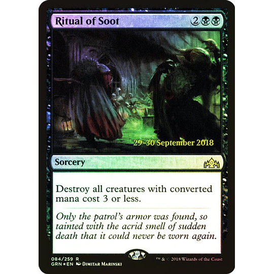 Ritual of Soot (Prerelease Foil) - Promotional (español)