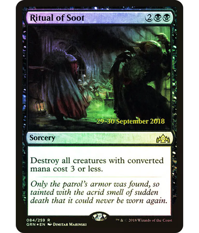 Ritual of Soot (Prerelease Foil) - Promotional (español)