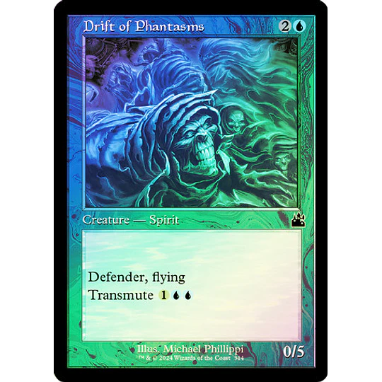 Drift of Phantasms (0314 - Retro Frame) - Ravnica Remastered Variants Foil (inglés)