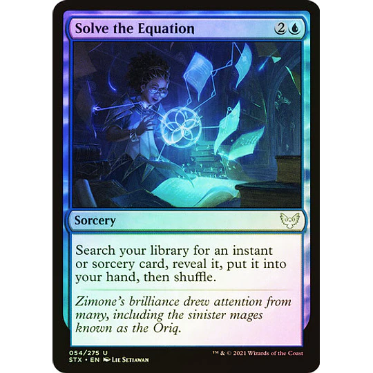 Solve the Equation - Strixhaven: School of Mages Foil (inglés)