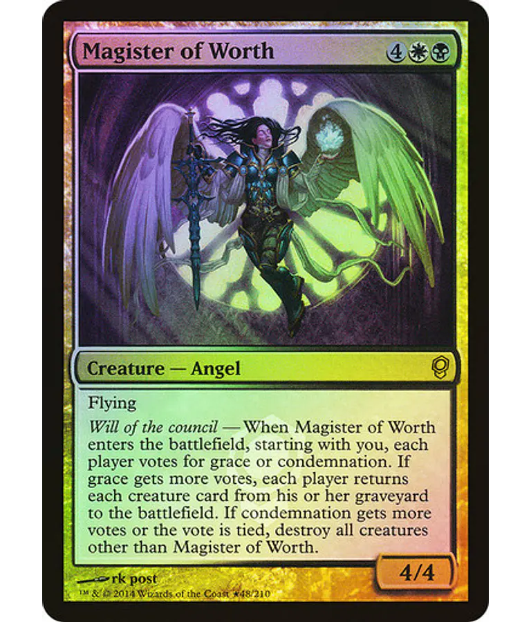Magister of Worth (Launch Promo Foil) - Promotional (inglés)