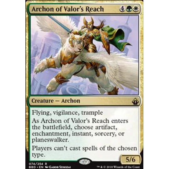 Archon of Valor's Reach - Battlebond (inglés)