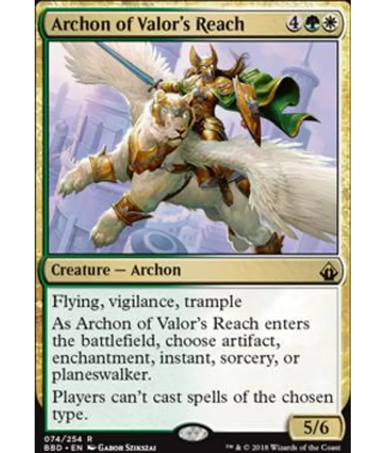 Archon of Valor's Reach - Battlebond (inglés)