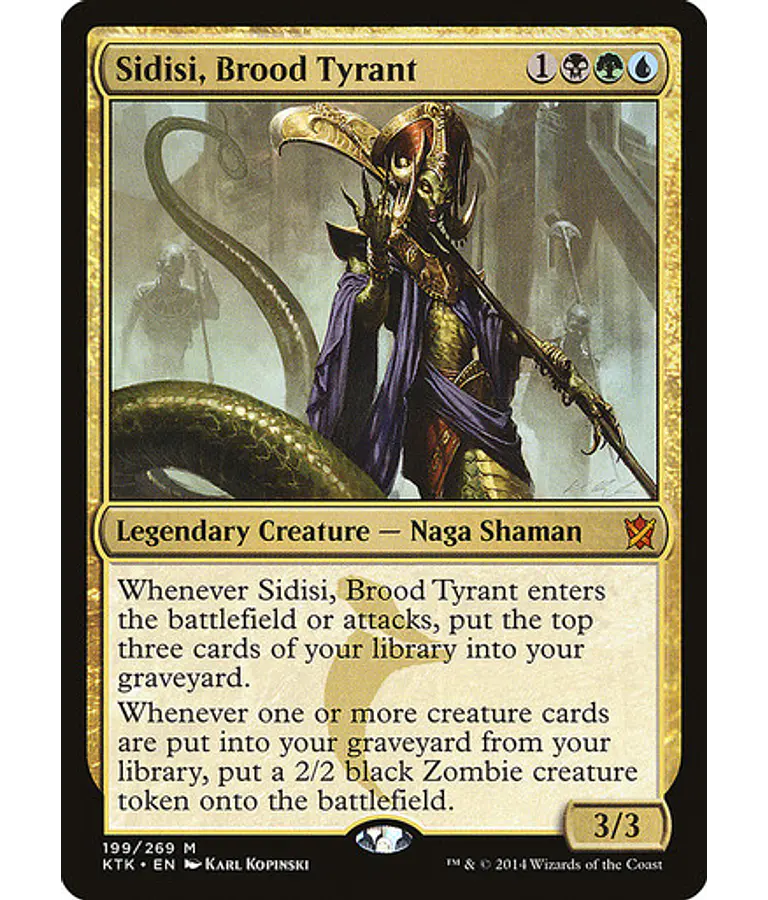 Sidisi, Brood Tyrant - Khans of Tarkir (inglés)