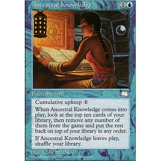 Ancestral Knowledge - Weatherlight (español)