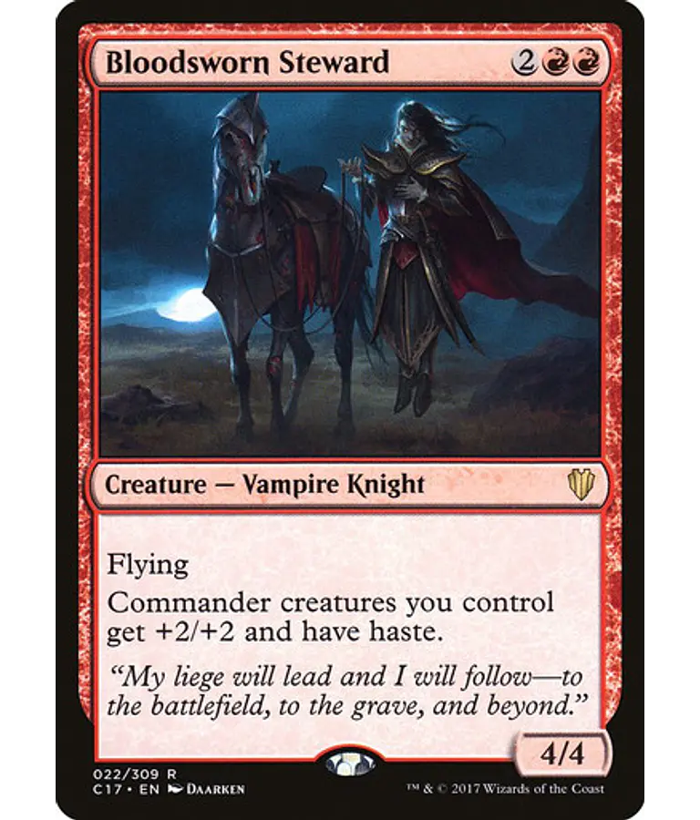 Bloodsworn Steward - Commander 2017 (inglés)