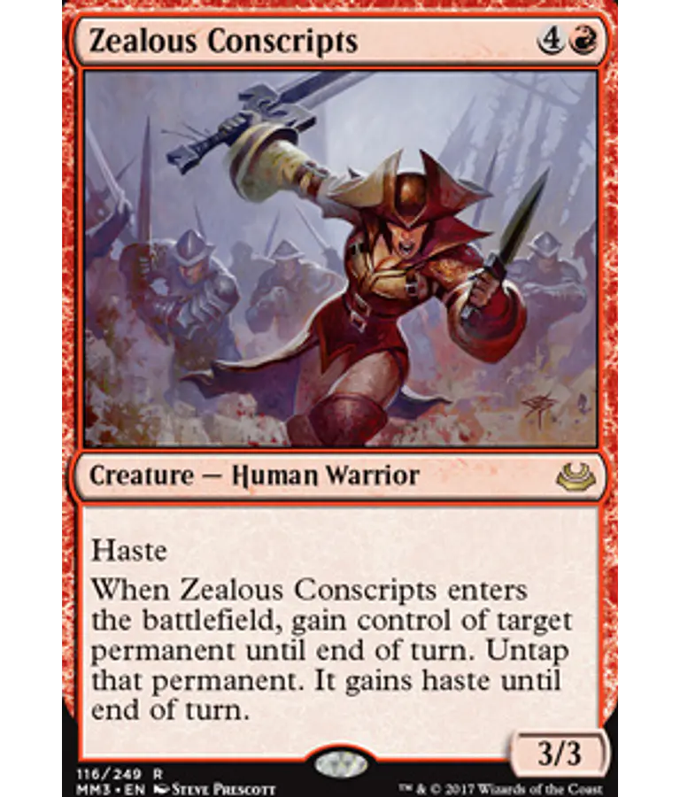 Zealous Conscripts - Modern Masters 2017 (inglés)