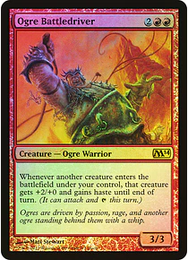 Ogre Battledriver (Duels of the Planeswalkers 2014 Foil) - Promotional (español)