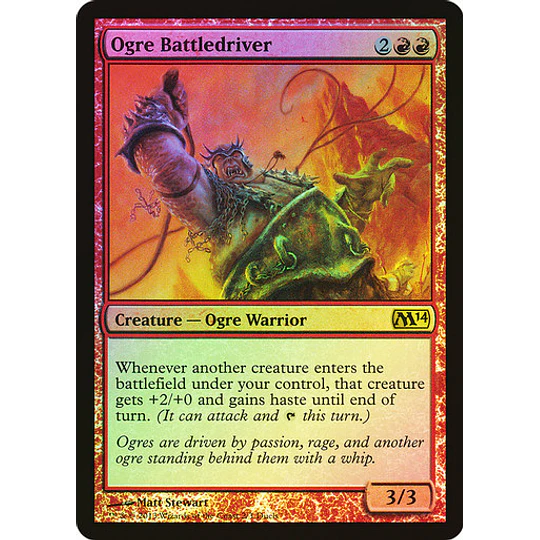 Ogre Battledriver (Duels of the Planeswalkers 2014 Foil) - Promotional (español)
