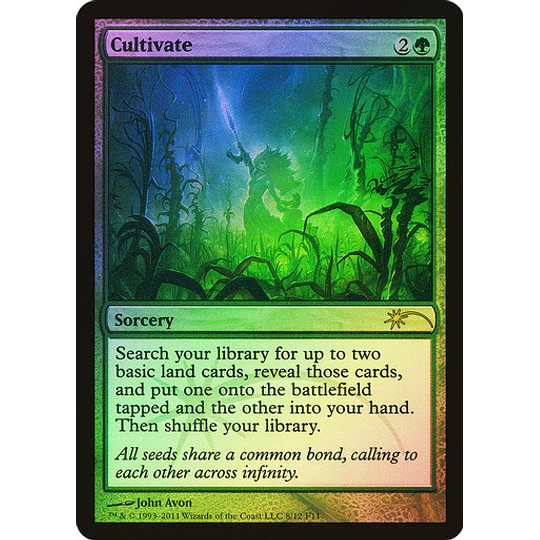 Cultivate (FNM Foil) - Promotional (español)
