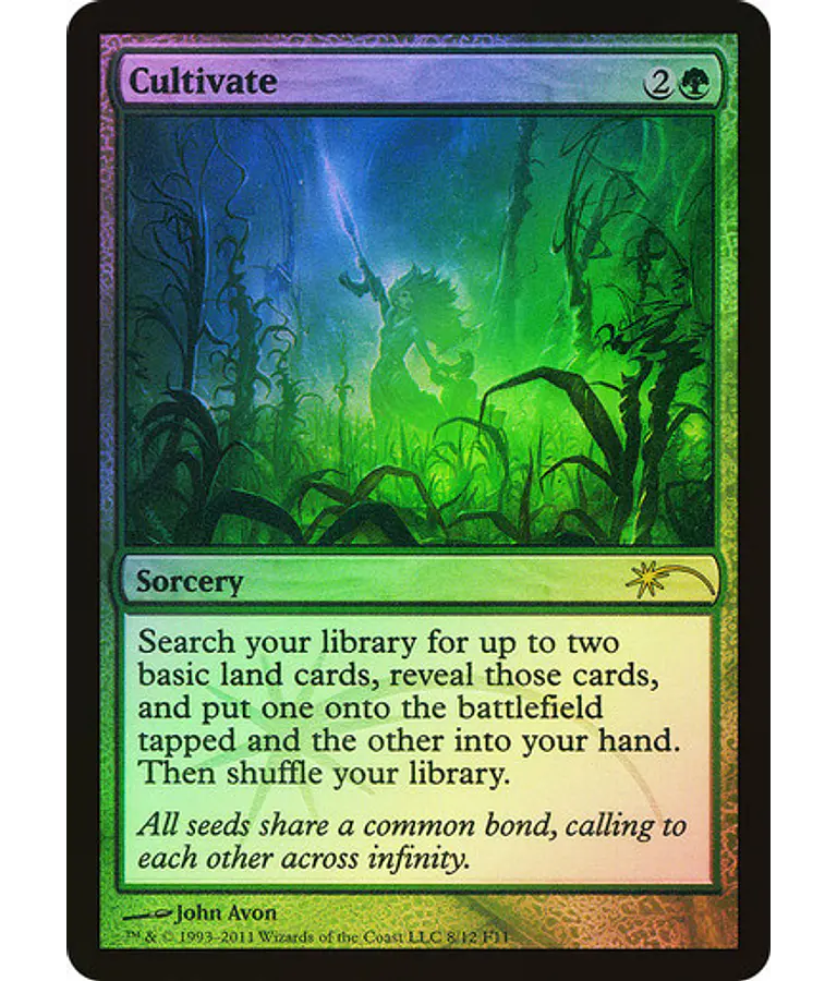 Cultivate (FNM Foil) - Promotional (español)