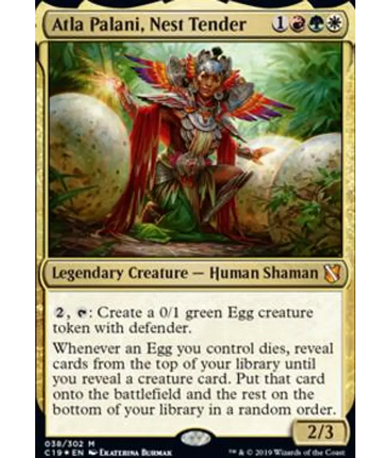 Atla Palani, Nest Tender (Foil) - Commander 2019 (español)