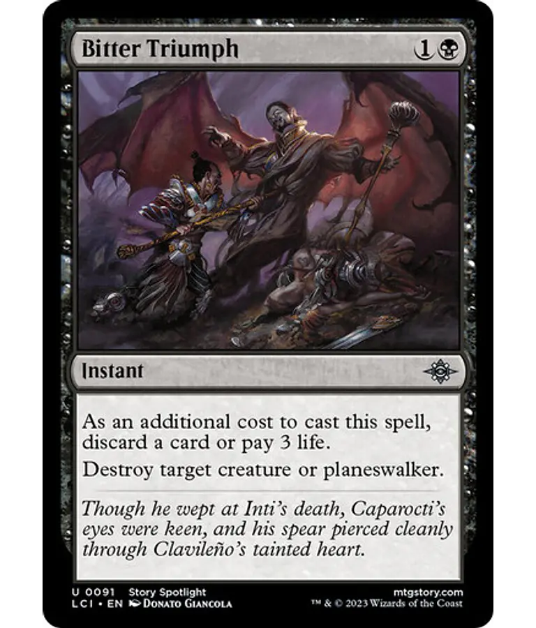 Bitter Triumph - The Lost Caverns of Ixalan (inglés)