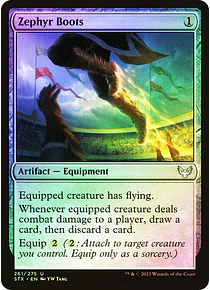 Zephyr Boots - Strixhaven: School of Mages Foil (inglés)