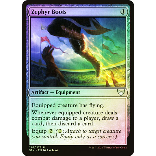 Zephyr Boots - Strixhaven: School of Mages Foil (inglés)