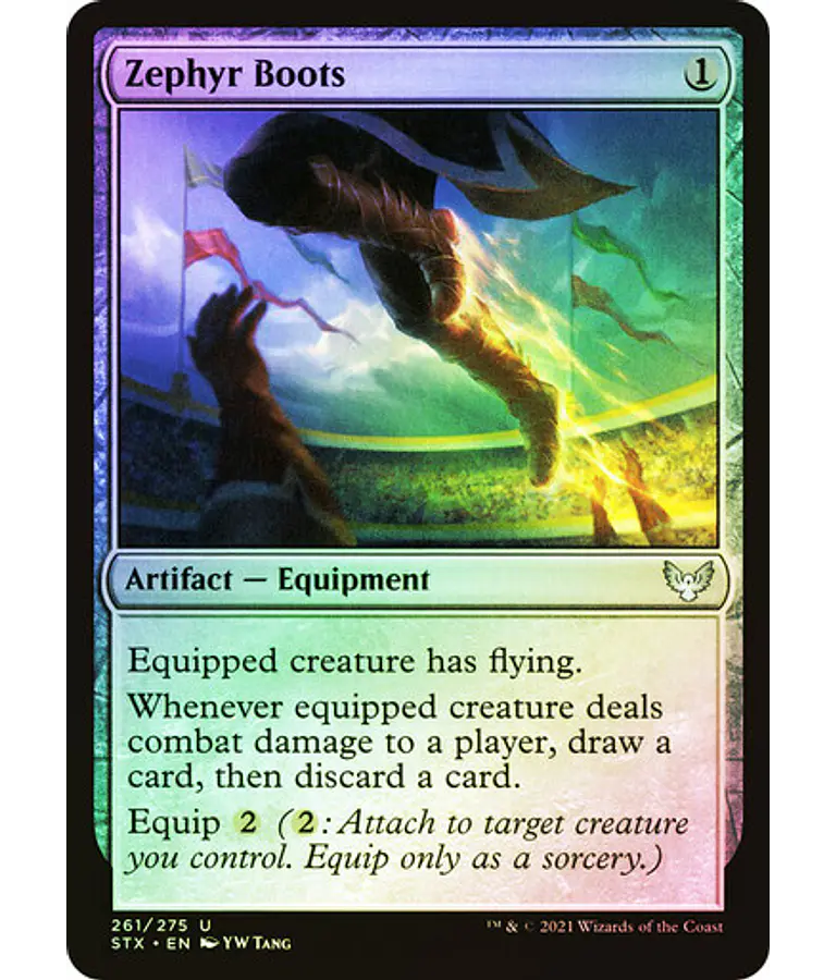 Zephyr Boots - Strixhaven: School of Mages Foil (inglés)
