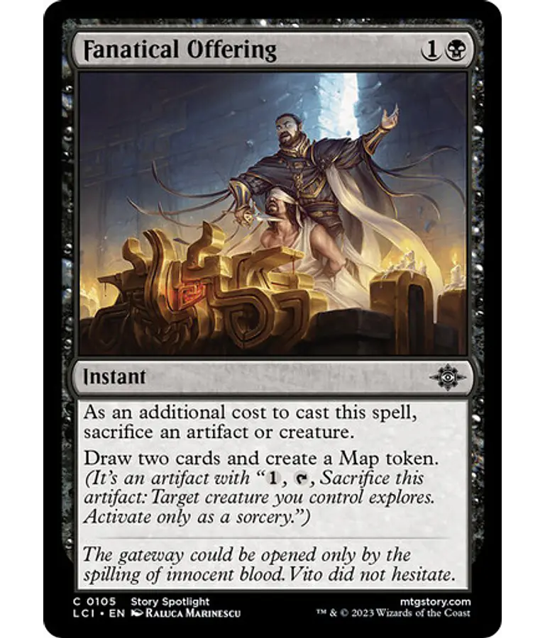Fanatical Offering - The Lost Caverns of Ixalan (inglés)