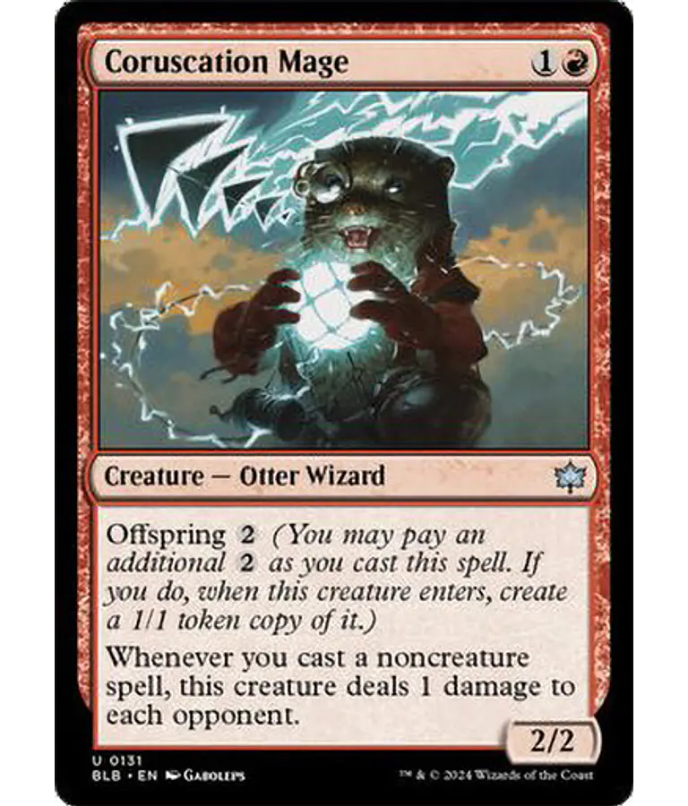 Coruscation Mage - Bloomburrow (inglés)