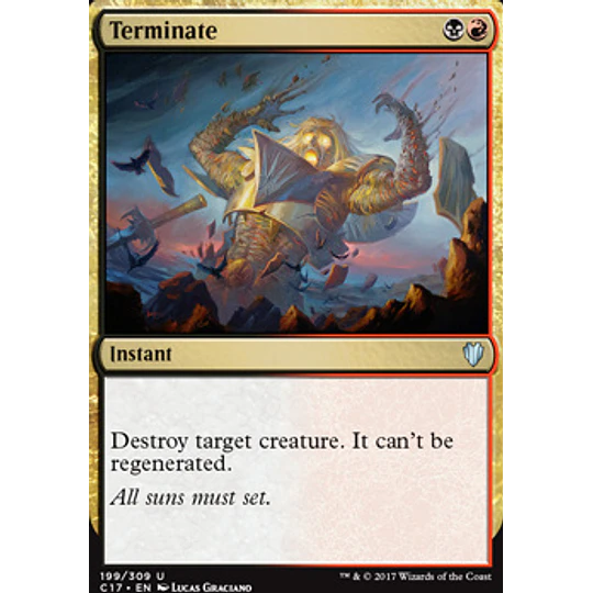Terminate - Commander 2017 (einglés)