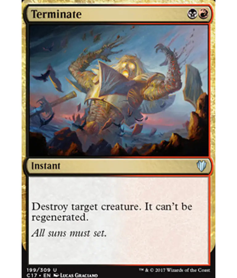 Terminate - Commander 2017 (einglés)
