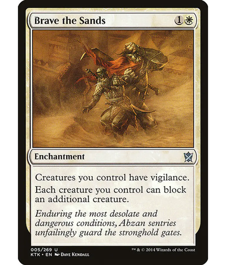 Brave the Sands - Khans of Tarkir (inglés)