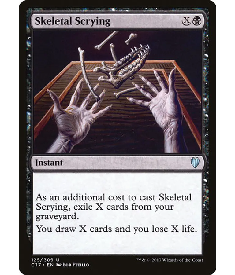 Skeletal Scrying - Commander 2017 (inglés)