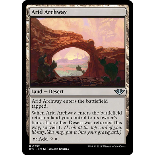 Arid Archway - Outlaws of Thunder Junction (inglés)
