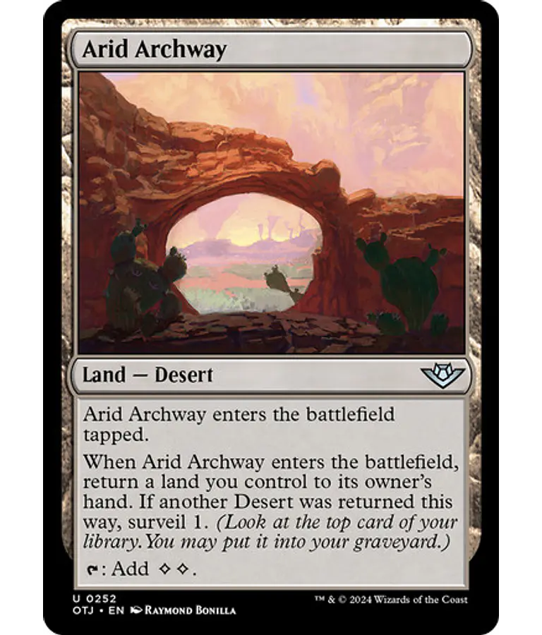 Arid Archway - Outlaws of Thunder Junction (inglés)