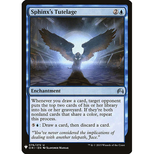Mystery Booster/The List: Sphinx's Tutelage