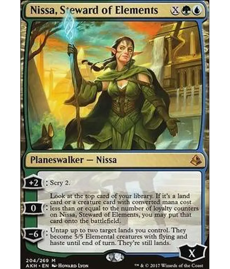 Nissa, Steward of Elements - Amonkhet (inglés)