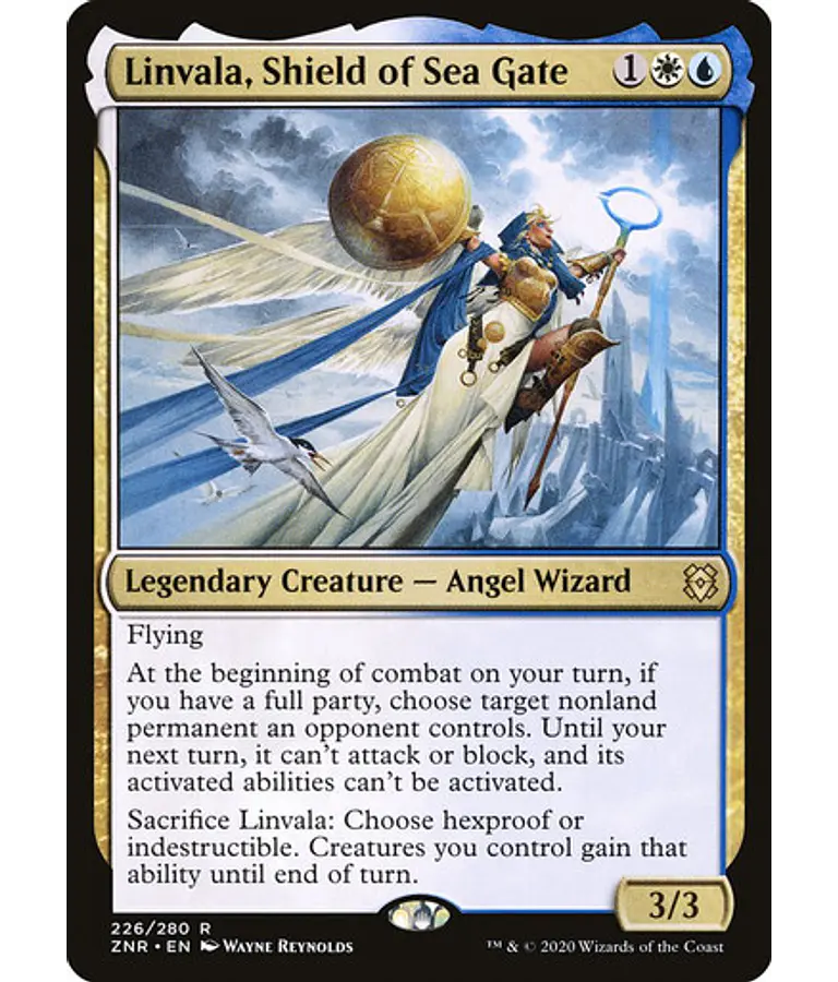 Linvala, Shield of Sea Gate - Zendikar Rising (inglés)