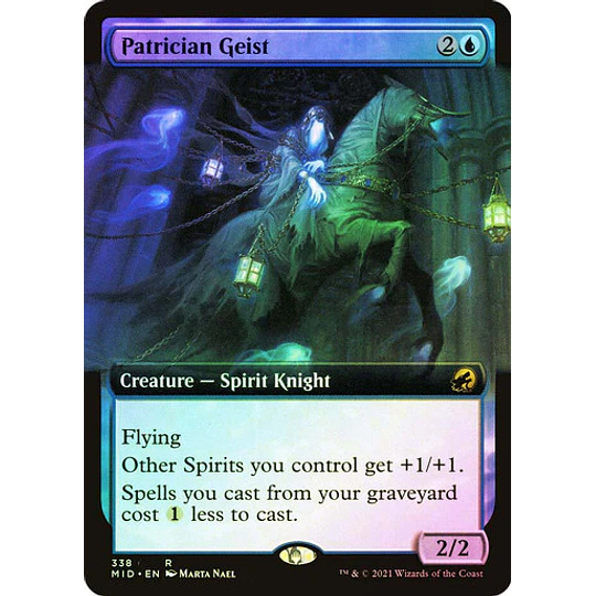 Patrician Geist (Extended Art) - Innistrad: Midnight Hunt Variants Foil (inglés)