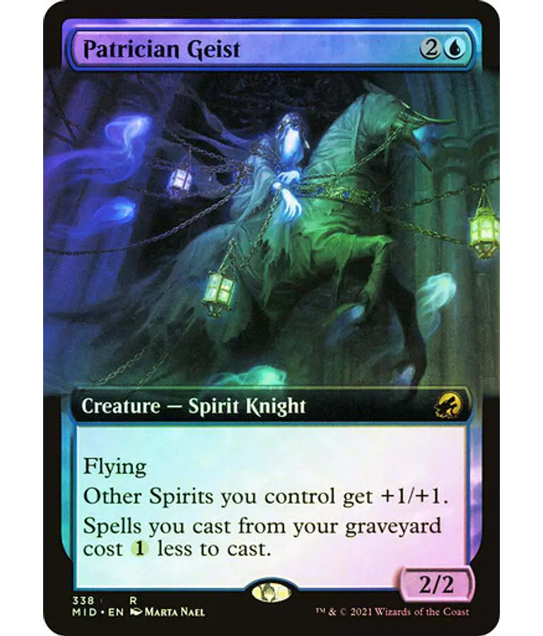 Patrician Geist (Extended Art) - Innistrad: Midnight Hunt Variants Foil (inglés)
