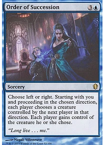 Order of Succession - Commander 2013 (inglés)