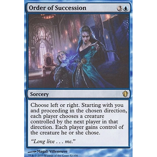 Order of Succession - Commander 2013 (inglés)