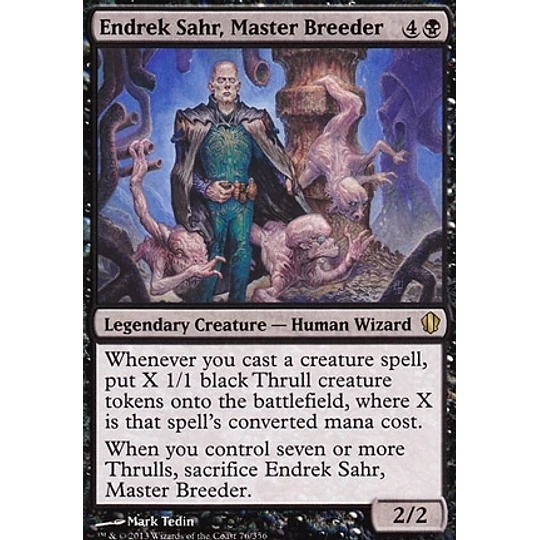 Endrek Sahr, Master Breeder - Commander 2013 (español)