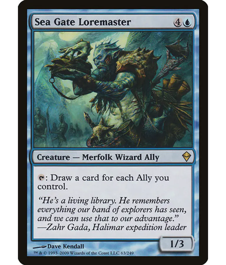 Sea Gate Loremaster - Zendikar (inglés)