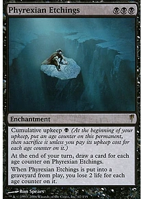 Phyrexian Etchings - Coldsnap (español)