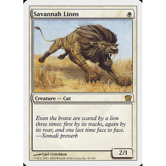 Savannah Lions - 9th Edition (español)