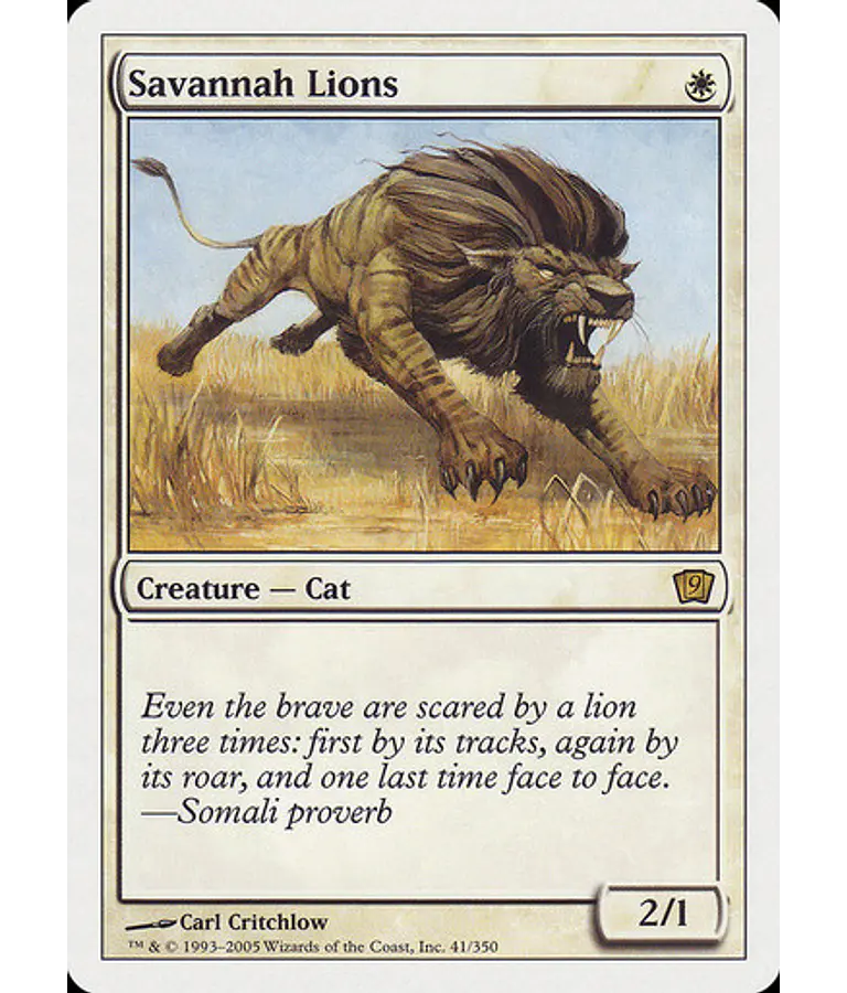 Savannah Lions - 9th Edition (español)