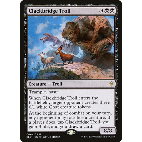 Clackbridge Troll - Throne of Eldraine (inglés)