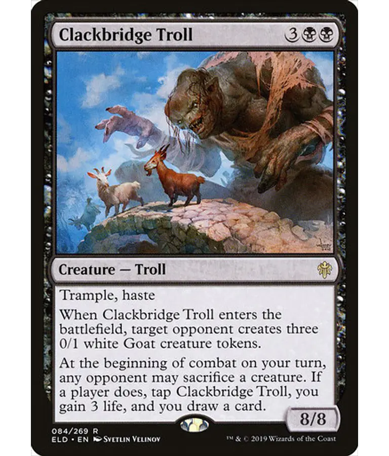 Clackbridge Troll - Throne of Eldraine (inglés)