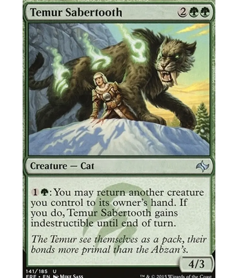 Temur Sabertooth - Fate Reforged (inglés)