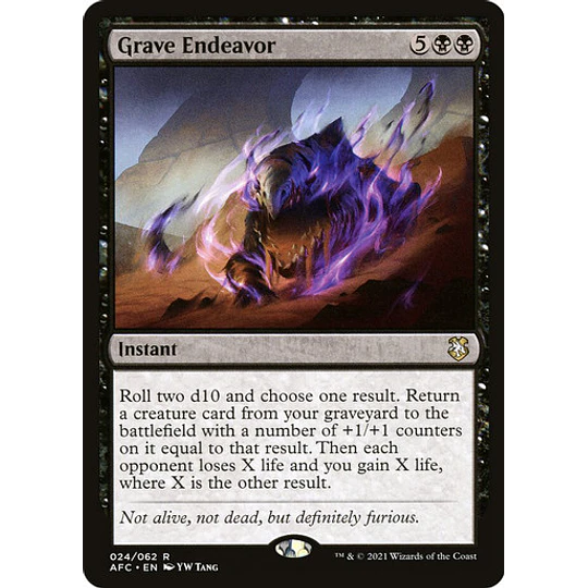 Grave Endeavor - Adventures in the Forgotten Realms Commander Decks (inglés)