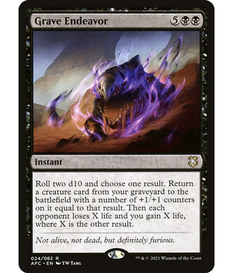 Grave Endeavor - Adventures in the Forgotten Realms Commander Decks (inglés)