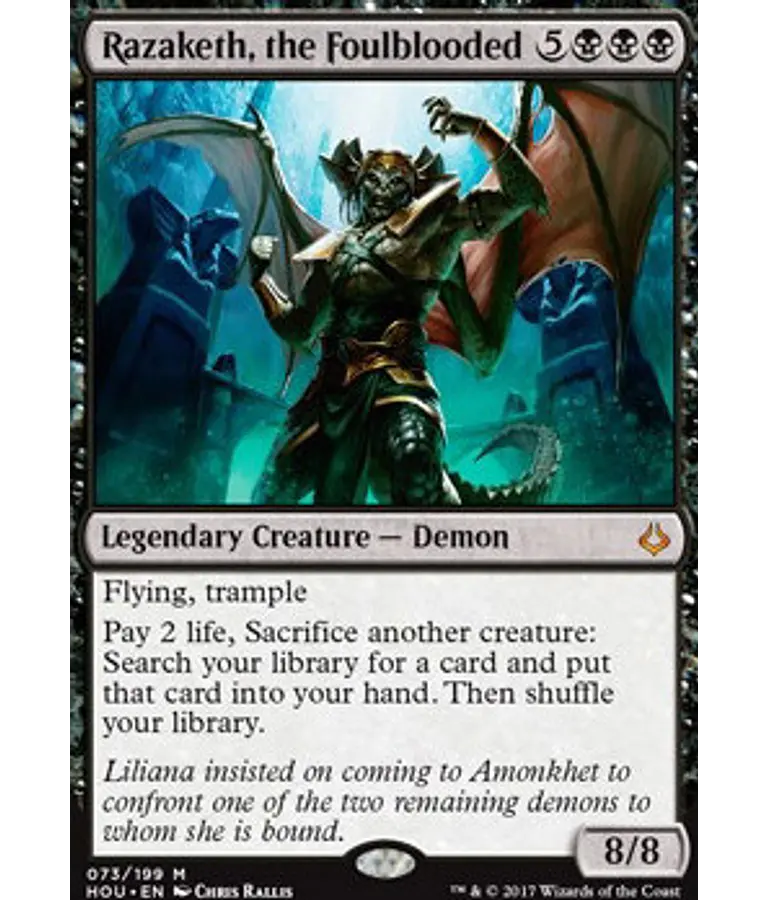 Razaketh, the Foulblooded - Hour of Devastation (español)